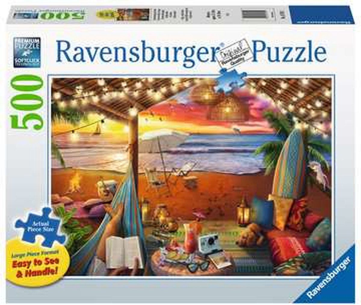 Ravensburger puzzle cozy cabana - jigsaw puzzle - 500 pieces extra large