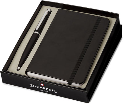 Penna a sfera Sheaffer - vfm g9405 - nero opaco - set regalo con taccuino A6 - sf-g2940551-4