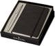 Set de regalo de bolígrafo Sheaffer - vfm g9400 - negro y plata mate - punta m - color de escritura negro - + cuaderno a6 - sf-g2940051-4