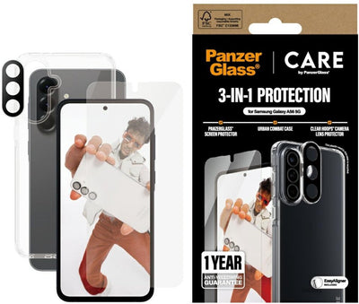 Panzerglass galaxy a56 5g - set de protección - 3 en 1 - transparente - compatible
