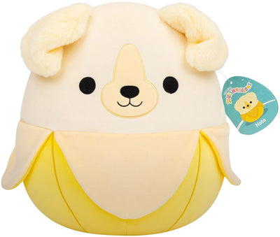 Squishmallows Jazwares - peluche medio (nate - banana golden retriever) - peluche 30 cm