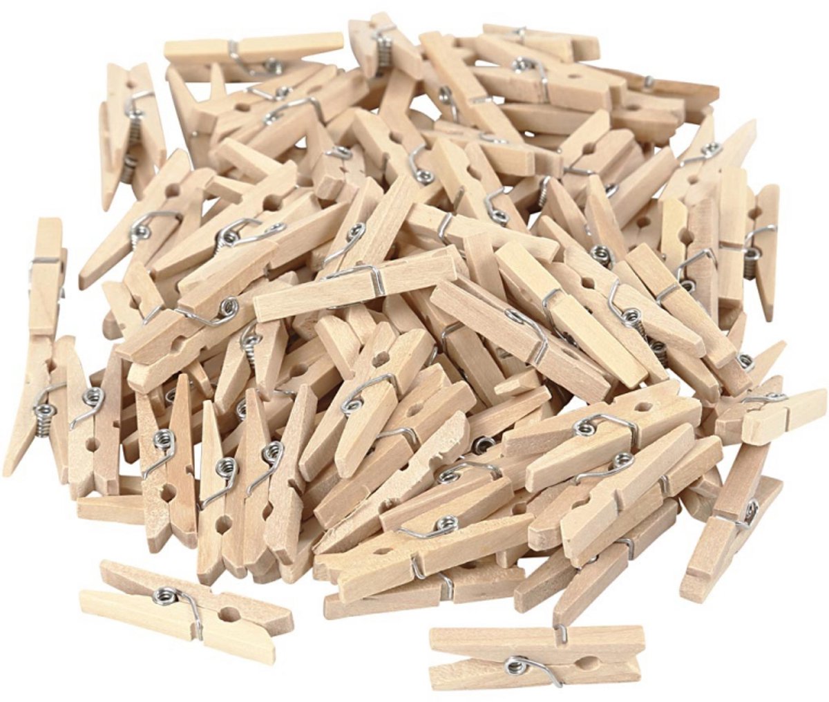 Mini clothes pegs, 100th.