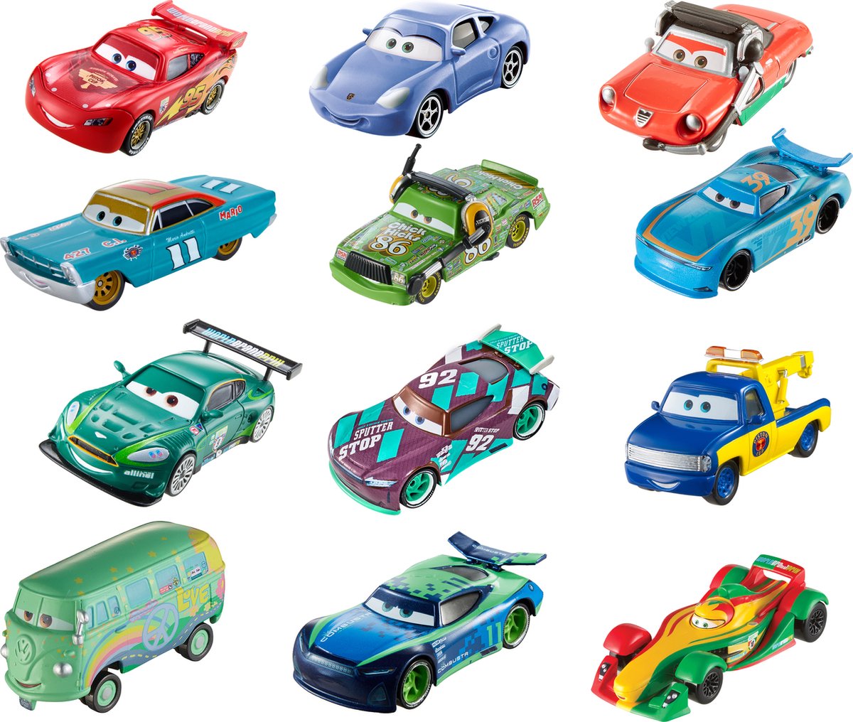 Mattel Disney Pixar Cars Sorpresa striscia in metallo per singoli