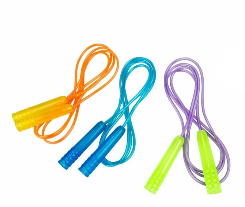 Eddy toys springtouw 210 cm - jumping rope met handvatten - springtouw voor kinderen - springtouw voor buiten spelen - assorti kleuren - 1 willekeurige kleur