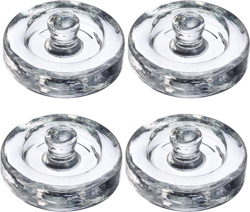 Pesi Westmark per fermentazione – set di 4 pesi in vetro per fermentazione, accessori per fermentazione – vetro, ø 8 cm, 4 pezzi