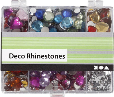 Strasstones in storage box, 300st.