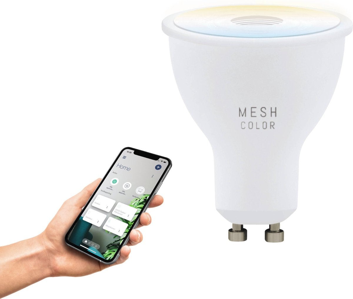 Eglo connect.z smart led lamp - gu10 - ø 5 cm - wit - instelbaar wit licht - dimbaar - zigbee