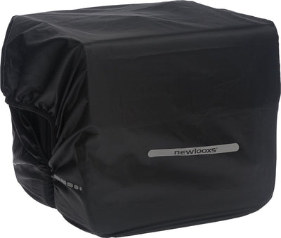 New Looxs Regenhoes Dubbel - Zwarte Waterdichte Polyester Fietstas - Reflectie - 40x97 cm