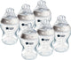 Tommee tippee biberones natural start, 0m+, set de 6 biberones, 260ml, tetina con forma de pecho para succión natural, bajo caudal, autoesterilizables y sin BPA, básicos para la alimentación del bebé