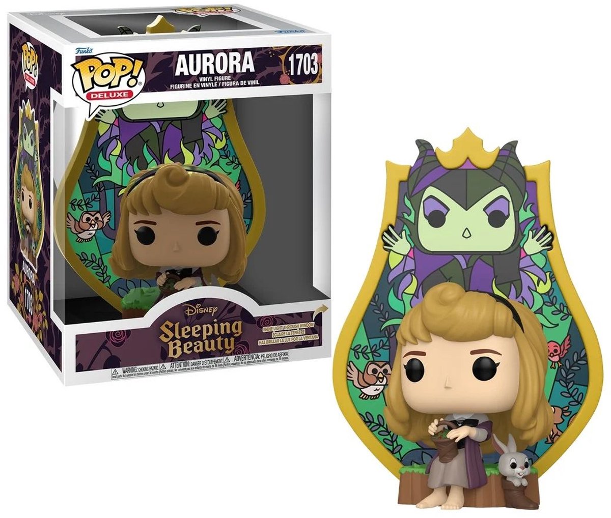 Blancanieves dornröschen aurora (pop! deluxe) figura de vinilo 1703 funko pop unisex! - multicolor - estándar