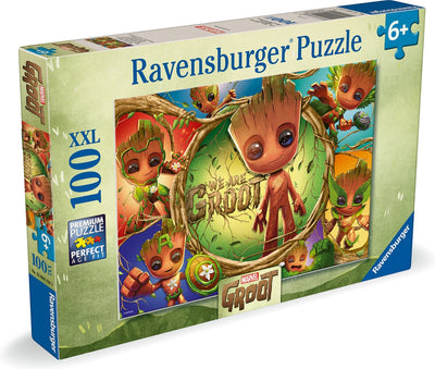 RAVENSBURGER JIGSAW Puzzle XXL Marvel Groot, 100 °.