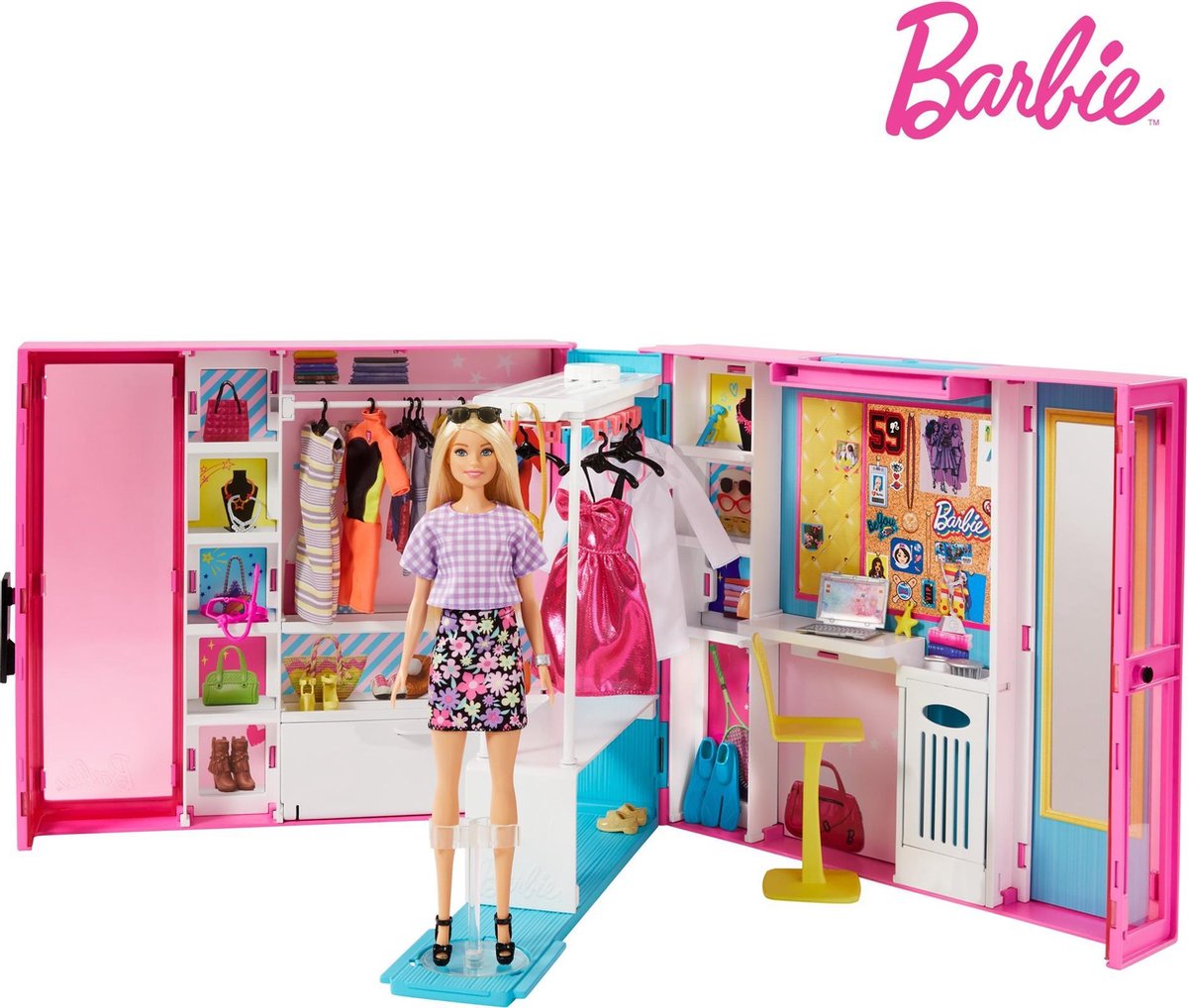 Armadio da sogno Barbie con bambola - set di bambole