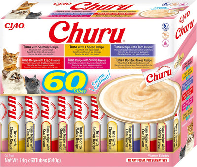 Inaba ecopawpaw churu variety box - 60 stuks - chicken variety - 60 stuks