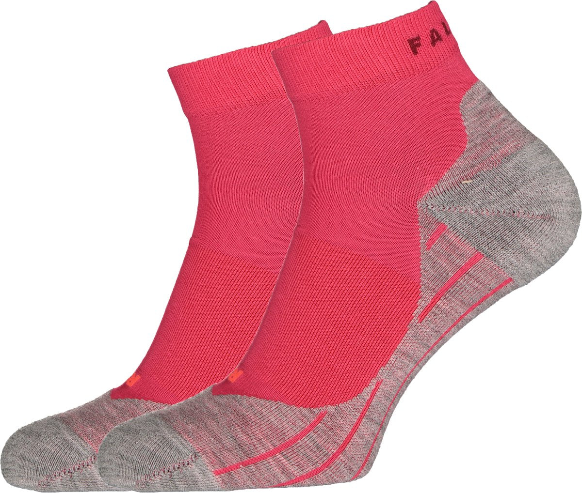 Falke ru4 short anti-blaar katoen functioneel materiaal hardloopsokken dames rood - maat 37-38