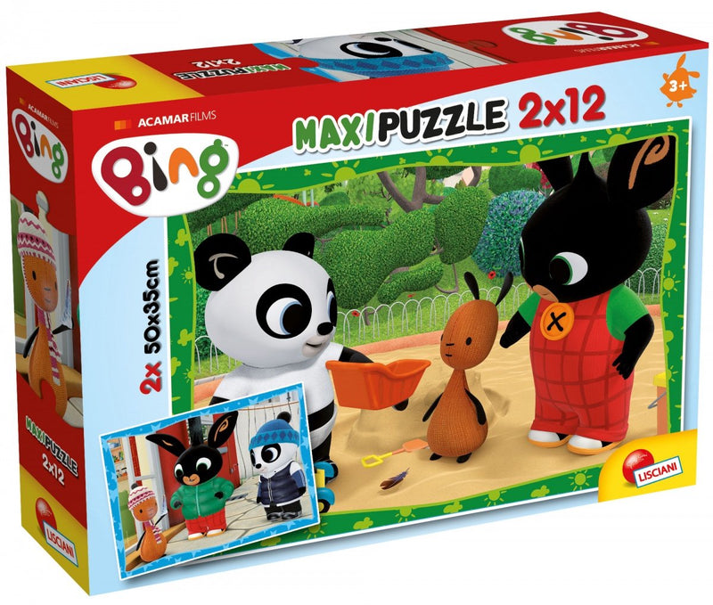 Lisciani bing puzzle maxipiano 2 x 12 - bing e i suoi amici!