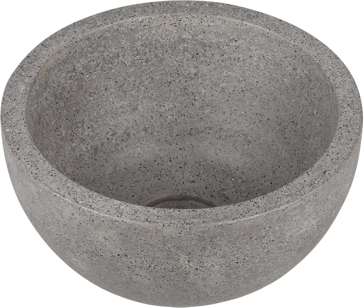 Lavabo de río Differnz - 23x23x12cm - gris terrazo fino