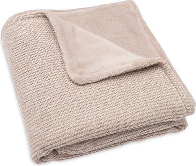 Jollein - coperta per lettino 75x100 cm - coperta per lettino, coperta per lettino, coperta per bambini - maglia basic - maglia basic - pile rosa selvatica