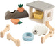 Hecho por ciervos Tiny Farm Play de madera Juego de oveja