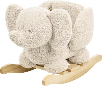 Peluche elefante Nattou - caballo balancín - caballo balancín - 59 x 45 cm - crudo