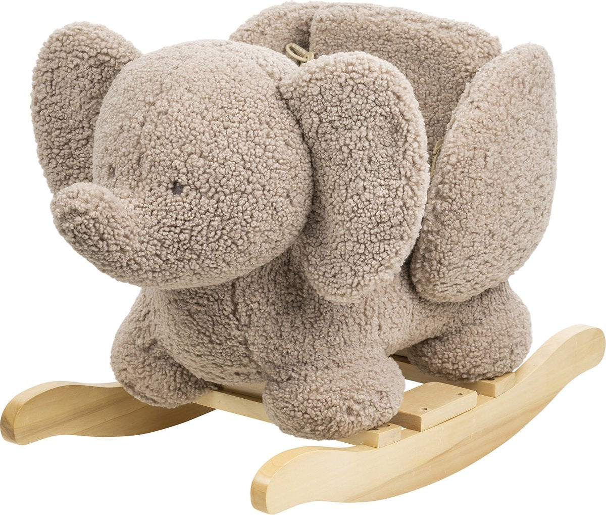 Peluche elefante Nattou - caballo balancín - caballo balancín - 59 x 45 cm - topo