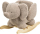 Peluche elefante Nattou - caballo balancín - caballo balancín - 59 x 45 cm - topo