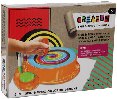 Juego de colores de pintura 2 en 1 Creafun spin'n spiro | 2 piezas