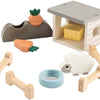 Hecho por ciervos Tiny Farm Play de madera Juego de oveja