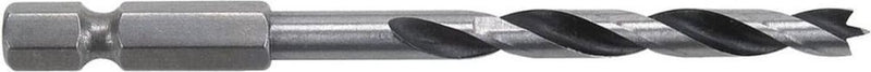 Wolfcraft - set di punte elicoidali per legno, gambo esagonale, ø 3–8 mm, 5 pezzi. -7122000
