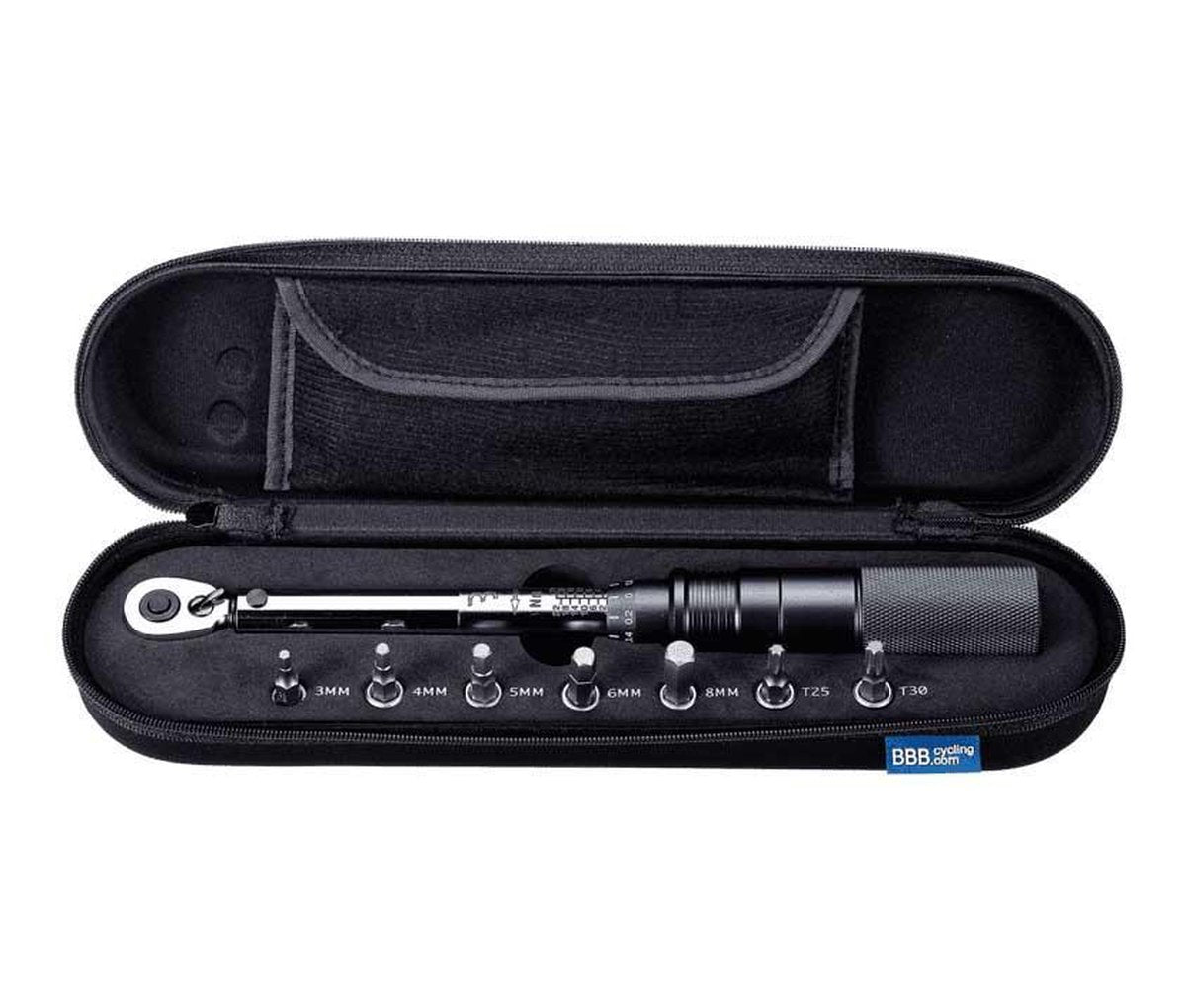 Bbb cycling momentsleutel 1 4 – fietsgereedschap set 2-24 nm – inbus torx set – btl-173
