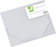 Carpeta elasto Q-connect, a4, 3 solapas y elásticos, pp transparente, transparente 24 piezas
