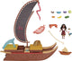 Vaiana Small Doll trasformando la barca