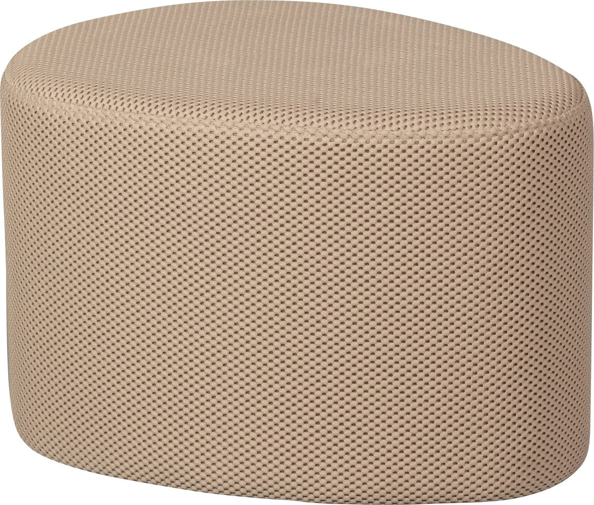 Woood puuk poef - mesh - naturel - 38x60x47