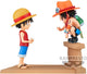 Banpresto one piece - luffy ace - figure wcf log stories 8cm