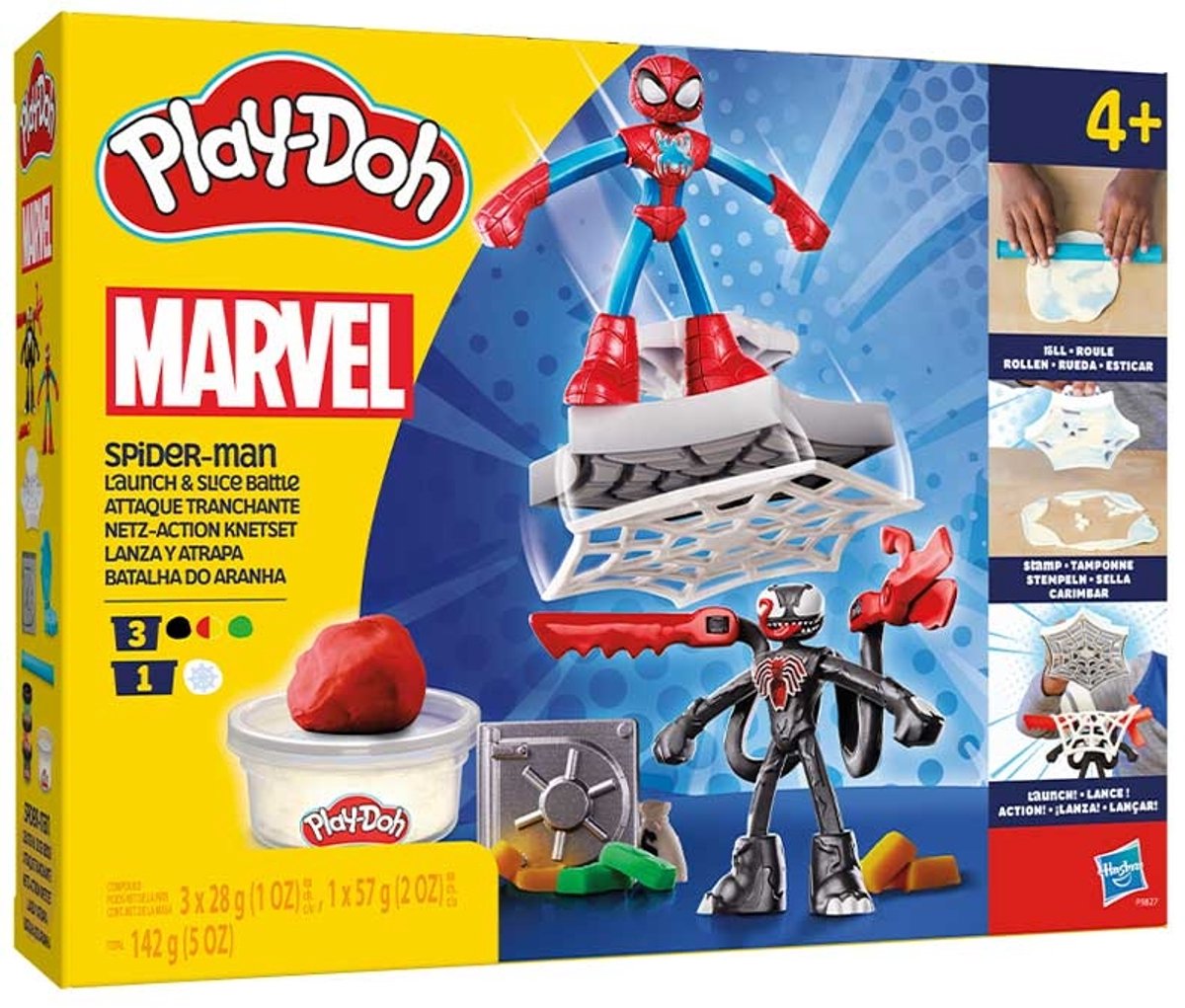 Play-Doh Spiderman Launch and Slice Battle