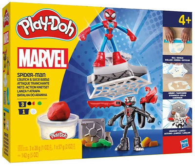 Play-Doh Spiderman Launch and Slice Battle