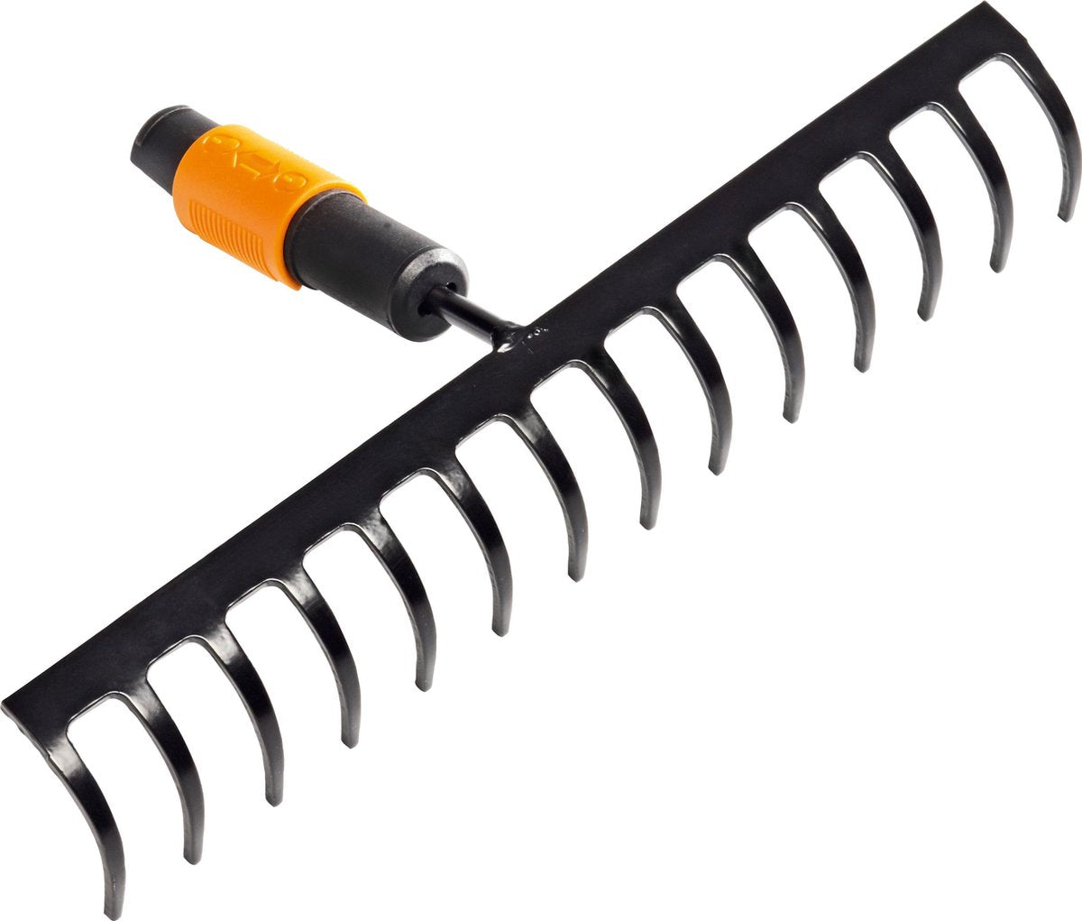 Rastrillo Fiskars quikfit™ - rastrillo de jardín - accesorio - 14 dientes de acero al carbono - 20,5 cm