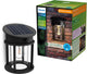 Philips led philips geri wandlamp - ultraefficient led - solar buitenlamp - warmwit licht 2700k - zwart - rond ontwerp - bewegingssensor - zonne-energie - schemersensor