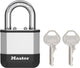 Masterlock elite - candado - 45 mm - grillete corto - resistente a la intemperie - resistente a ladrones - cerradura exterior - incluye 2 llaves