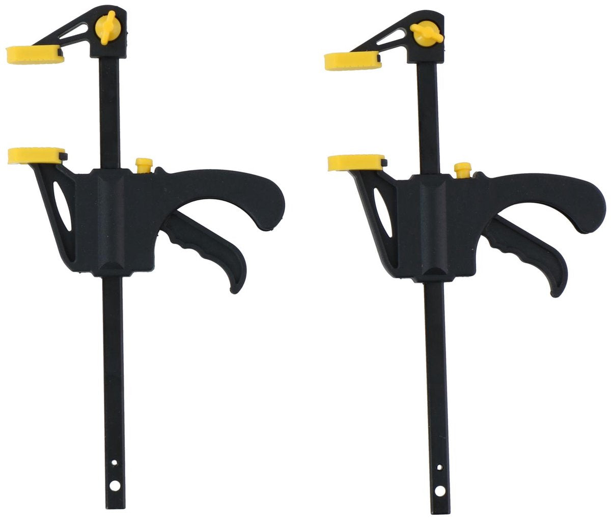 Kinzo lijmklemmen 2 stuks - lijmklem met quick slide adjustment - snelspanklem met klem- en spreidfunctie - eenhandsklem - lijmtang - klemgereedschap - bekbreedte ca. 10,5 cm