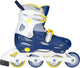 Nijdam skeelers - verstelbaar - hardboot - blauw - maat 30-33