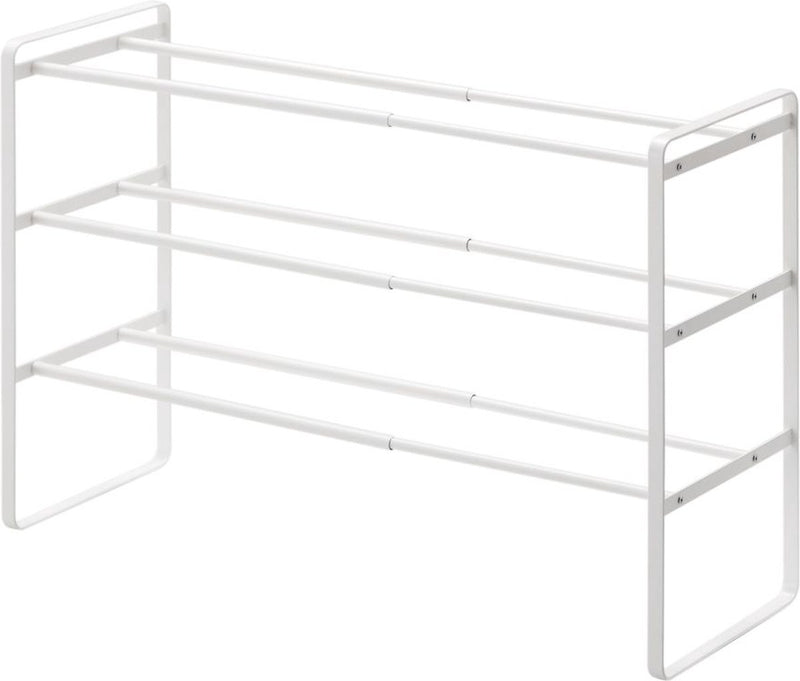 Zapatero Yamazaki extensible - estructura - 3 niveles - blanco