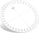 Aristo kompasroos 360� 12 cm glashelder acrylglas ar-1512 5