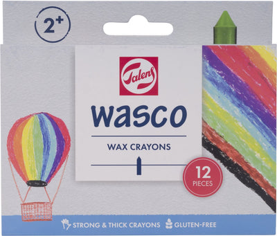 Set pastelli a cera Talens Wasco | 12 colori
