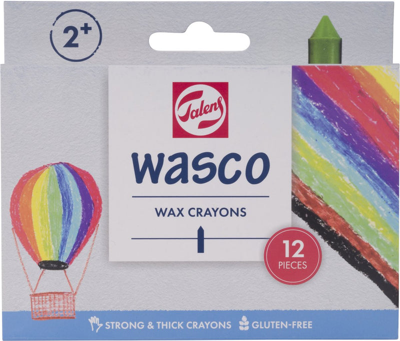 Set pastelli a cera Talens Wasco | 12 colori
