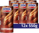 Salsicce Unox - hot dog - secondo ricetta americana, con il condimento unico - 12 x 550 g