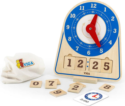 Reloj de aprendizaje Viga, al: 28 cm, l: 26 cm, ancho: 13, 1 pieza