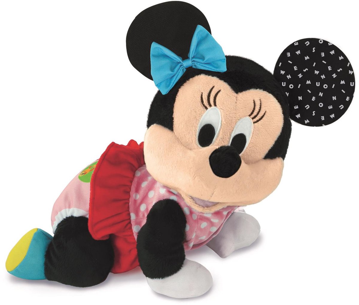 Clementoni bebe - Disney Minnie Mouse - peluche interactivo - aprendiendo a gatear juntos - con sonido - a partir de 6 meses
