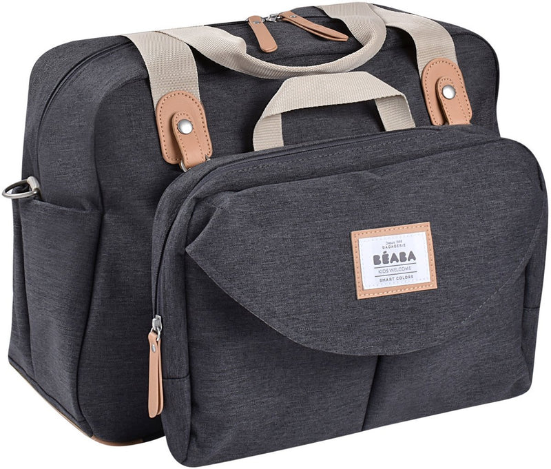 Béaba geneva ii luiertas - verzorgingstas - 23l - inclusief verschoonmat koelvak - grijs - dark heather grey