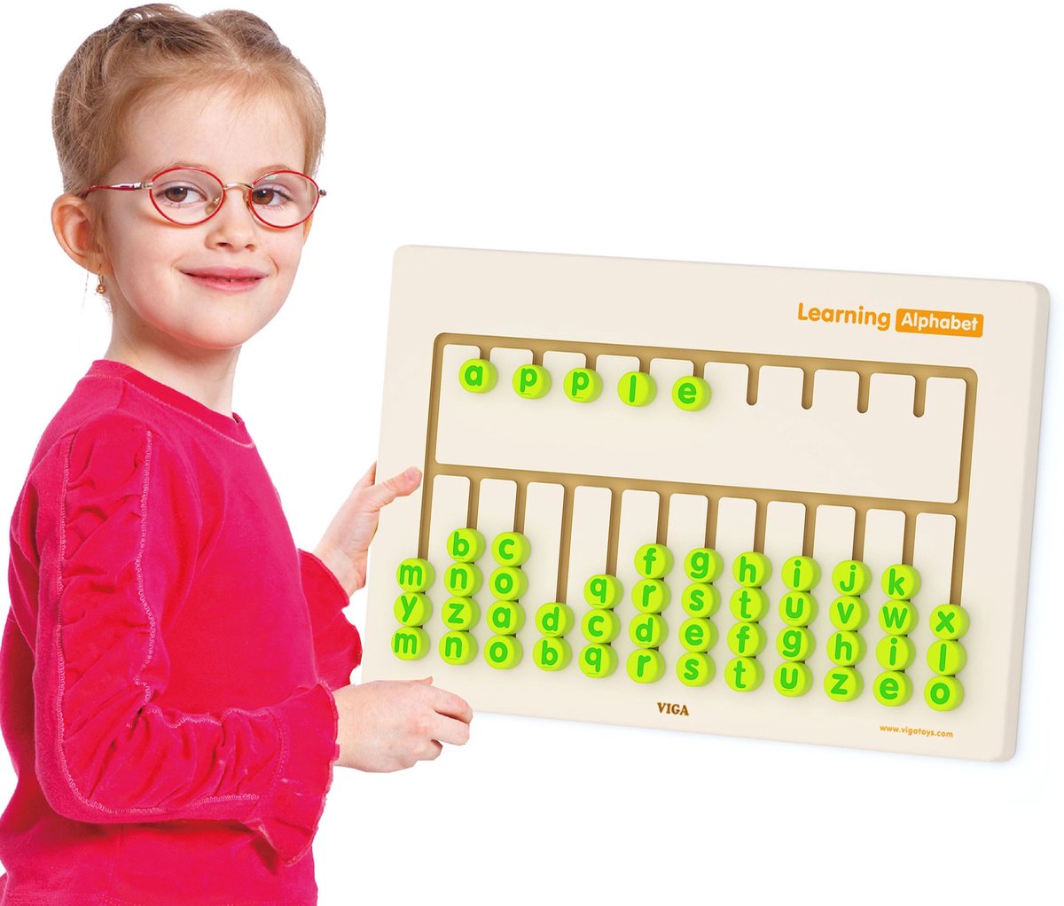Vigatoys viga juguetes - juego pared-pared - aprende el abecedario