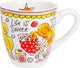 Mini tazza Blond Amsterdam Recupero - bordo rosa